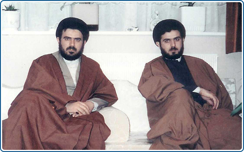 السيد مجيد الخوئي مع السيد محمد تقي الخوئي